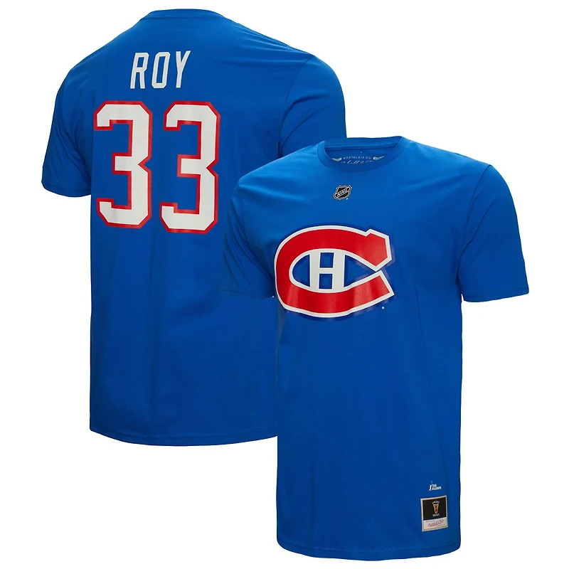 Mitchell Ness Patrick Roy Montreal Canadiens Name Number T-Shirt