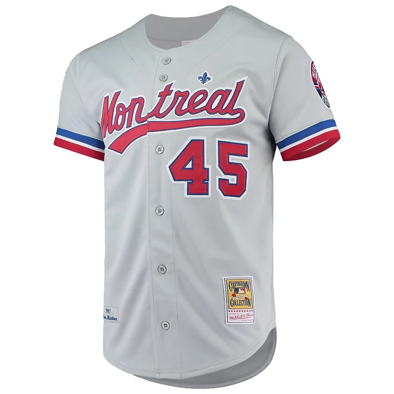 Mitchell  Ness Pedro Martinez Montreal Expos Cooperstown Collection Authentic Jersey
