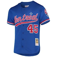 Mitchell  Ness Pedro Martinez Montreal Expos Cooperstown Collection Mesh Batting Practice Button-Up Jersey