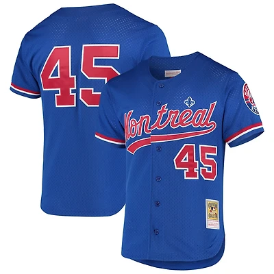 Mitchell  Ness Pedro Martinez Montreal Expos Cooperstown Collection Mesh Batting Practice Button-Up Jersey
