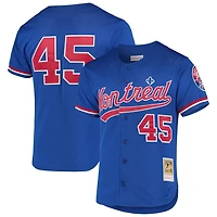 Mitchell  Ness Pedro Martinez Montreal Expos Cooperstown Collection Mesh Batting Practice Button-Up Jersey
