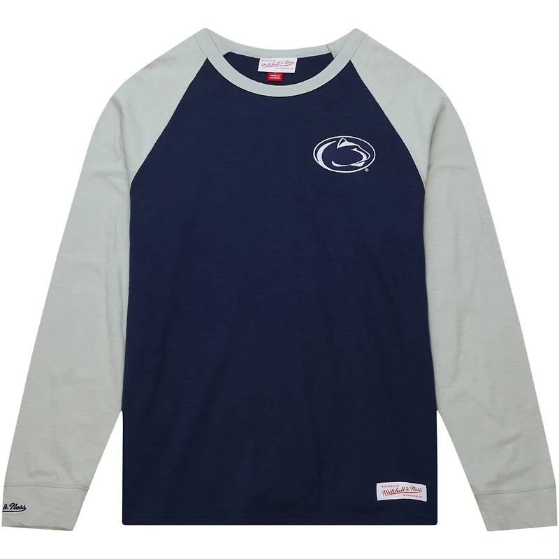 Mitchell  Ness Penn State Nittany Lions Legendary Slub Raglan Long Sleeve T-Shirt