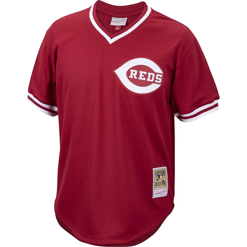 Mitchell  Ness Pete Cincinnati Reds Cooperstown Collection Mesh Batting Practice Jersey