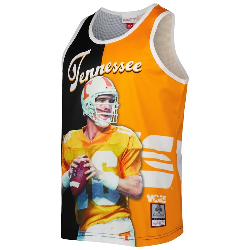 Mitchell Ness Peyton Manning /Tennessee Orange Tennessee Volunteers Sublimated Player Tank Top