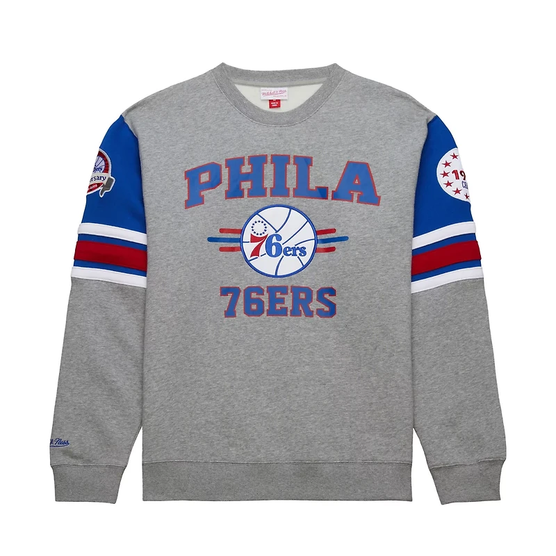 Mitchell  Ness Philadelphia 76ers Hardwood Classics All Over 40 Pullover Sweatshirt