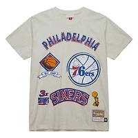 Mitchell  Ness Philadelphia 76ers Hardwood Classics Legacy Defined Retro Championship T-Shirt