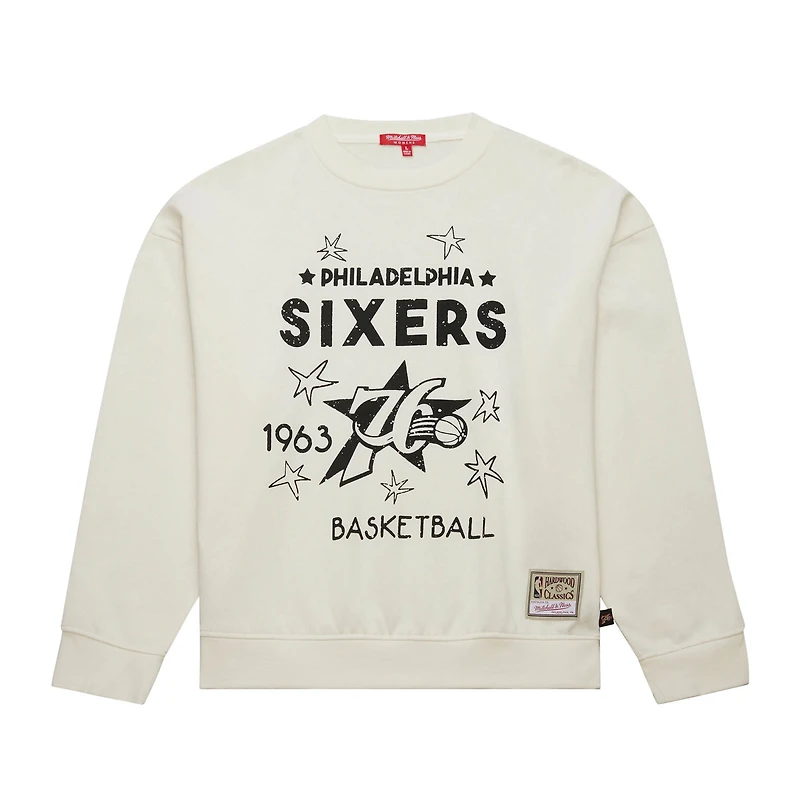 Mitchell  Ness Philadelphia 76ers Hardwood Classics Pullover Sweatshirt