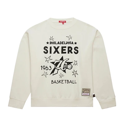 Mitchell  Ness Philadelphia 76ers Hardwood Classics Pullover Sweatshirt