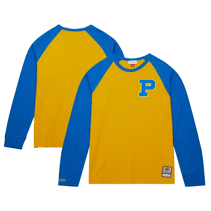 Mitchell  Ness Pitt Panthers Legendary Slub Raglan Long Sleeve T-Shirt