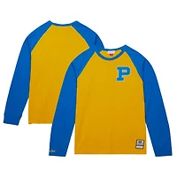 Mitchell  Ness Pitt Panthers Legendary Slub Raglan Long Sleeve T-Shirt