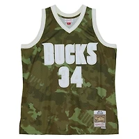 Mitchell  Ness Ray Allen Milwaukee Bucks Hardwood Classics 2000 01 Ghost Swingman Jersey