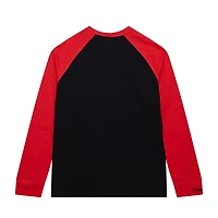 Mitchell  Ness Red Carolina Hurricanes Legendary Slub Raglan Long Sleeve T-Shirt