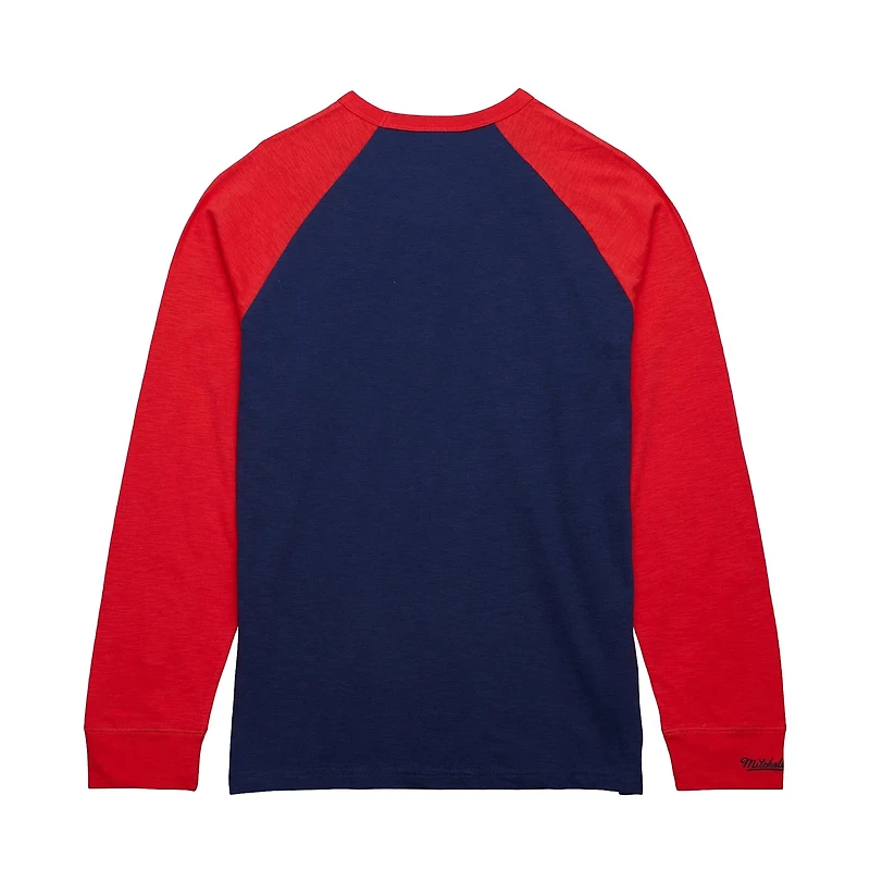 Mitchell  Ness Red Washington Capitals Legendary Slub Raglan Long Sleeve T-Shirt