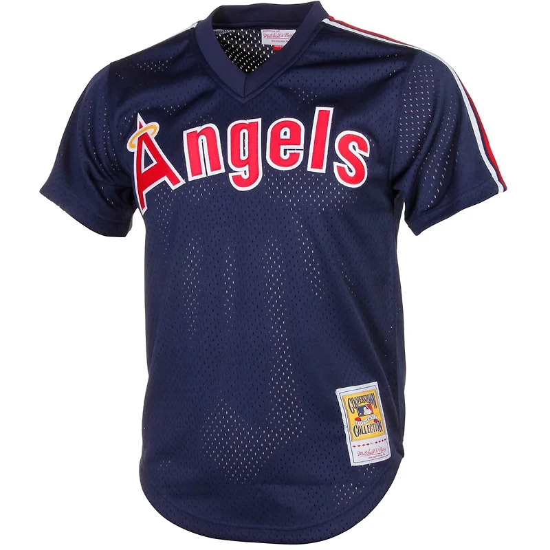 Mitchell  Ness Reggie Jackson California Angels Cooperstown Mesh Batting Practice Jersey