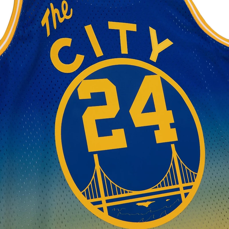 Mitchell  Ness Rick Barry Royal San Francisco Warriors 1966 67 Hardwood Classics Fadeaway Swingman Player Jersey