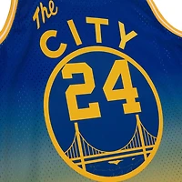 Mitchell  Ness Rick Barry Royal San Francisco Warriors 1966 67 Hardwood Classics Fadeaway Swingman Player Jersey