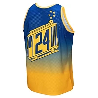 Mitchell  Ness Rick Barry Royal San Francisco Warriors 1966 67 Hardwood Classics Fadeaway Swingman Player Jersey