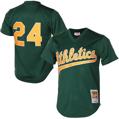 Mitchell Ness Rickey Henderson Athletics Cooperstown Mesh Batting Practice Jersey