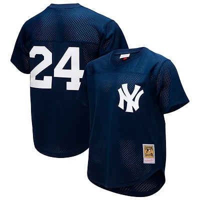 Mitchell  Ness Rickey Henderson New York Yankees Cooperstown Collection Mesh Batting Practice Button-Up Jersey
