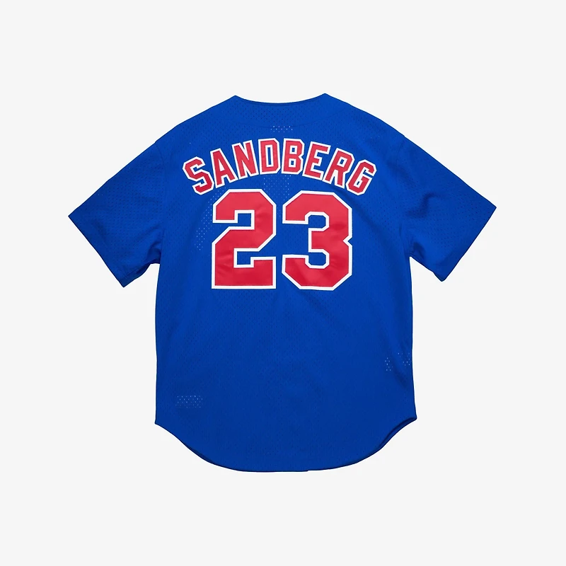 Mitchell Ness Ryne Sandberg Chicago Cubs Cooperstown Collection 1997 Mesh Batting Practice Button-Up Jersey
