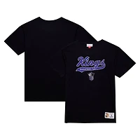 Mitchell  Ness Sacramento Kings Hardwood Classics Felt Applique Slub T-Shirt