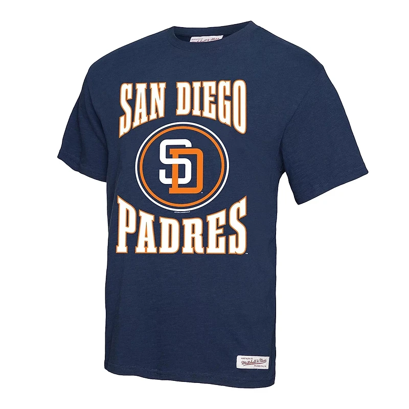 Mitchell Ness San Diego Padres Arched Logo Slub T-Shirt