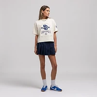 Mitchell  Ness San Diego Padres Cooperstown Yacht Rock Boxy Cropped T-Shirt