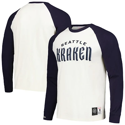 Mitchell Ness Seattle Kraken Legendary Slub Vintage Raglan Long Sleeve T-Shirt