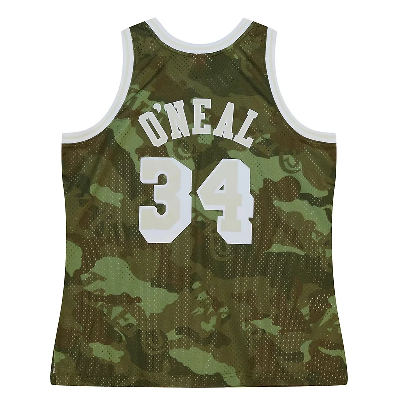 Mitchell  Ness Shaquille O'Neal Los Angeles Lakers Hardwood Classics 1996 97 Ghost Swingman Jersey
