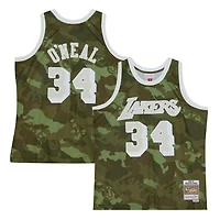 Mitchell  Ness Shaquille O'Neal Los Angeles Lakers Hardwood Classics 1996 97 Ghost Swingman Jersey