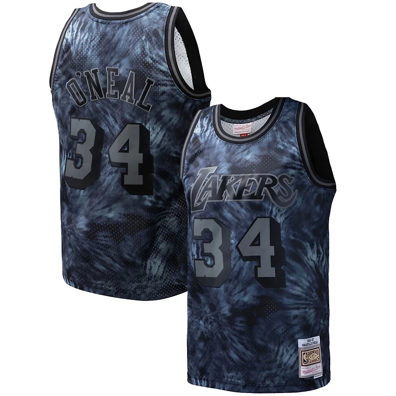 Mitchell  Ness Shaquille O'Neal Los Angeles Lakers Hardwood Classics 1996 97 Tie-Dye Swingman Jersey