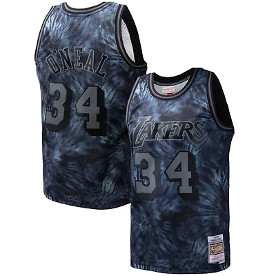 Mitchell  Ness Shaquille O'Neal Los Angeles Lakers Hardwood Classics 1996 97 Tie-Dye Swingman Jersey