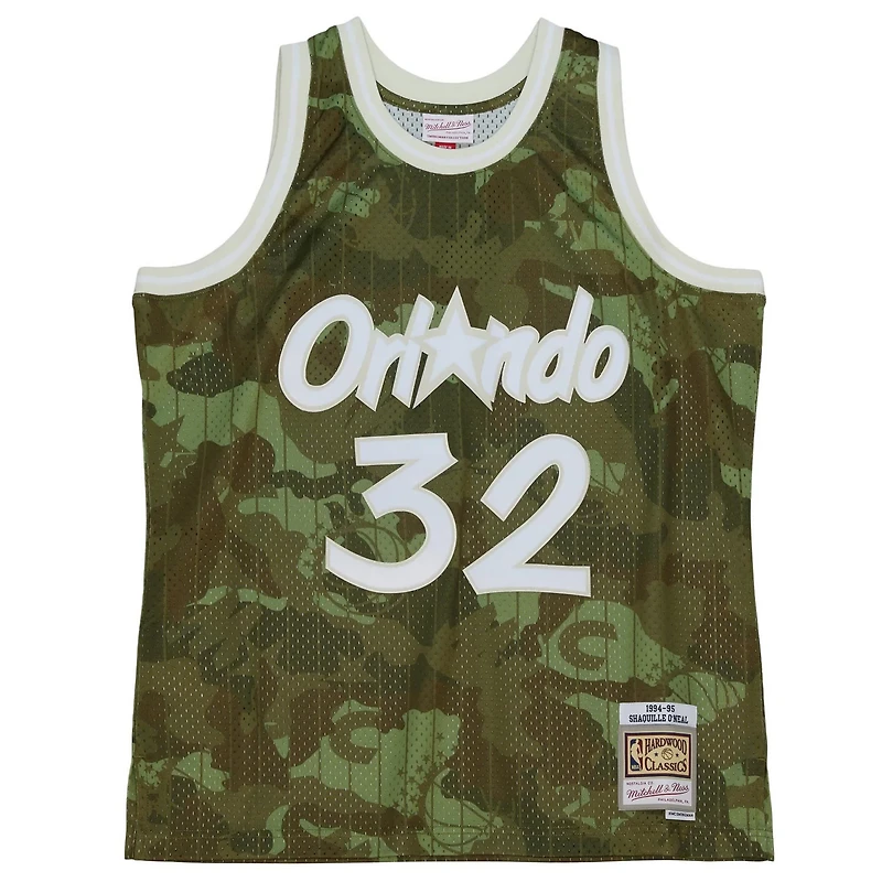 Mitchell  Ness Shaquille O'Neal Orlando Magic Hardwood Classics 1994 95 Ghost Swingman Jersey