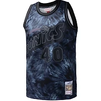 Mitchell  Ness Shawn Kemp Seattle SuperSonics Hardwood Classics 1995 96 Tie-Dye Swingman Jersey
