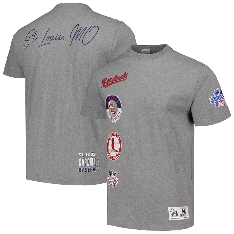 Mitchell Ness St Louis Cardinals Cooperstown Collection City T-Shirt