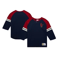Mitchell  Ness St Louis Cardinals Cooperstown Collection Legendary Raglan Slub Henley Three-Quarter Sleeve T-Shirt