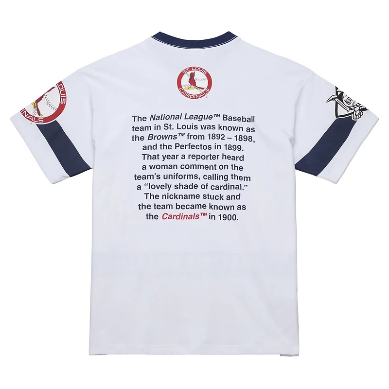 Mitchell  Ness St Louis Cardinals Cooperstown Collection Team Origins Premium T-Shirt