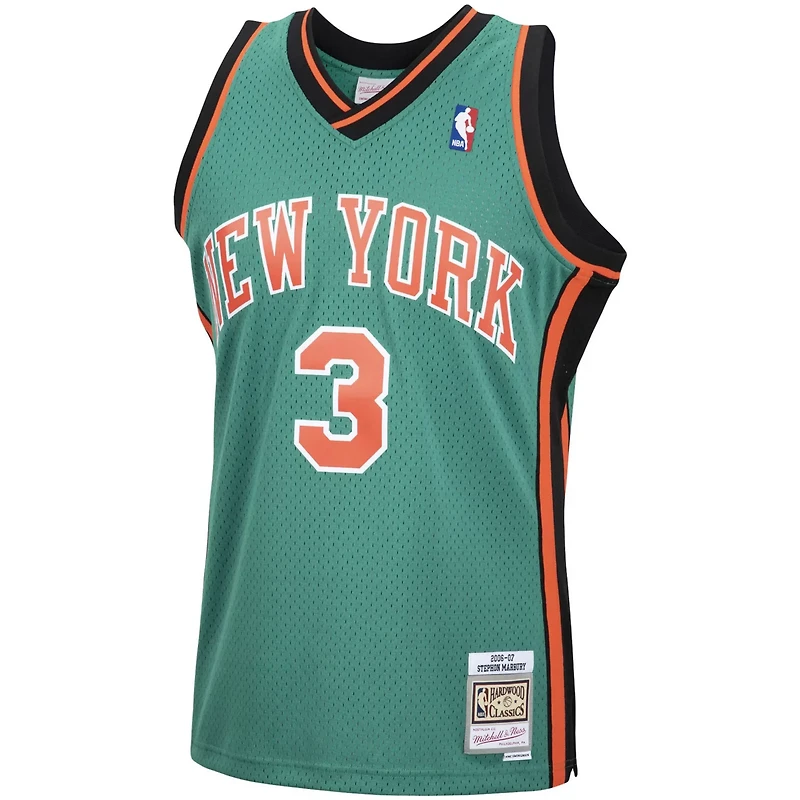 Mitchell  Ness Stephon Marbury New York Knicks 2006 07 Hardwood Classics Swingman Jersey