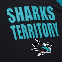 Mitchell  Ness Teal San Jose Sharks Legendary Slub Raglan Long Sleeve T-Shirt