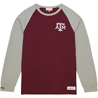 Mitchell  Ness Texas AM Aggies Legendary Slub Raglan Long Sleeve T-Shirt