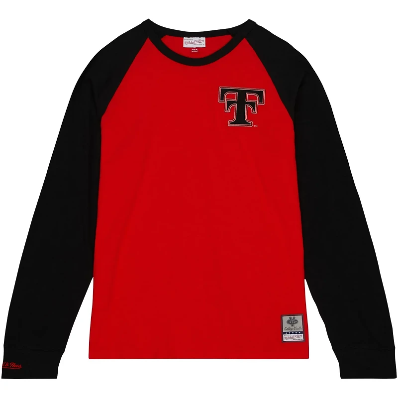 Mitchell  Ness Texas Tech Raiders Legendary Slub Raglan Long Sleeve T-Shirt