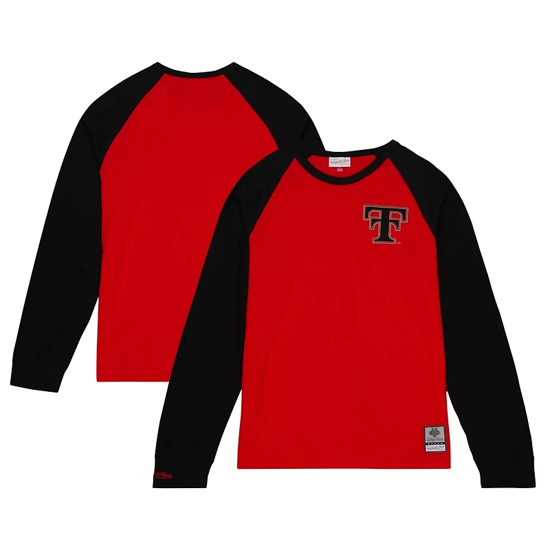 Mitchell  Ness Texas Tech Raiders Legendary Slub Raglan Long Sleeve T-Shirt