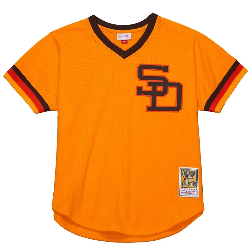 Mitchell  Ness Tony Gwynn San Diego Padres 1982 Authentic Cooperstown Collection Mesh Batting Practice Jersey