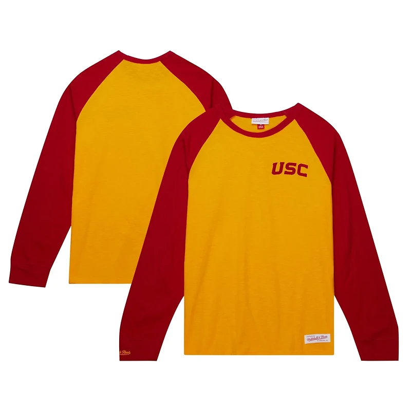 Mitchell  Ness USC Trojans Legendary Slub Raglan Long Sleeve T-Shirt