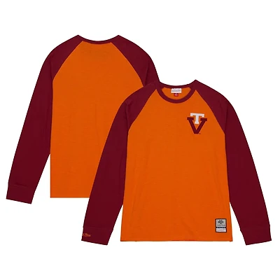 Mitchell  Ness Virginia Tech Hokies Legendary Slub Raglan Long Sleeve T-Shirt