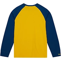 Mitchell  Ness West Virginia Mountaineers Legendary Slub Raglan Long Sleeve T-Shirt