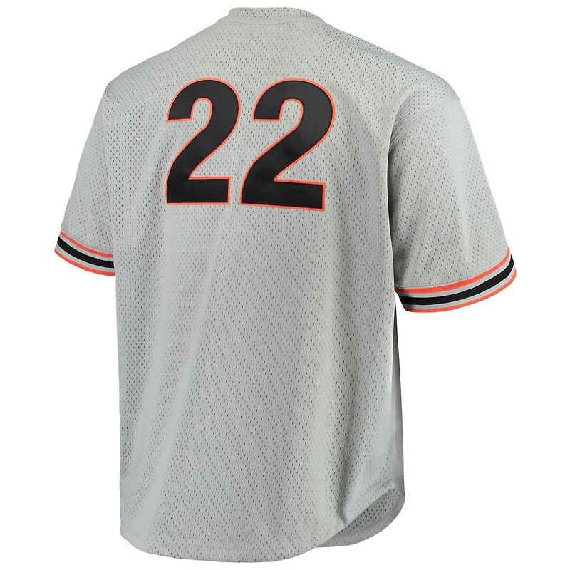 Mitchell  Ness Will Clark San Francisco Giants Big Tall Cooperstown Collection Mesh Batting Practice Jersey