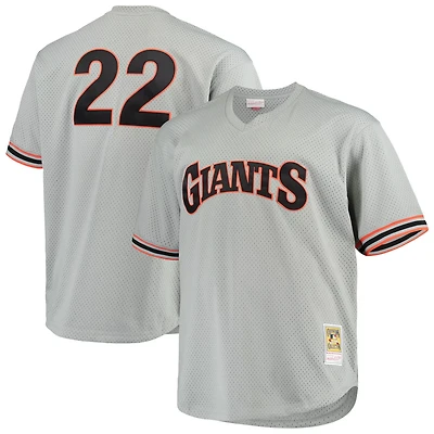 Mitchell  Ness Will Clark San Francisco Giants Big Tall Cooperstown Collection Mesh Batting Practice Jersey