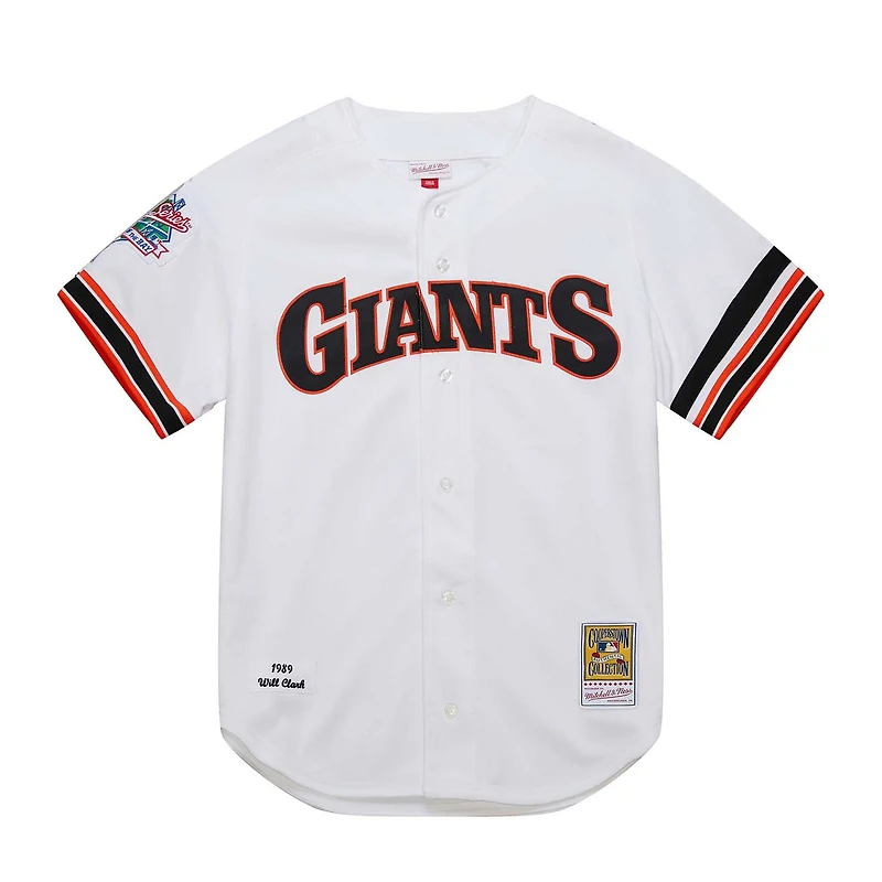 Mitchell  Ness Will Clark San Francisco Giants Cooperstown Collection 1989 Authentic Jersey