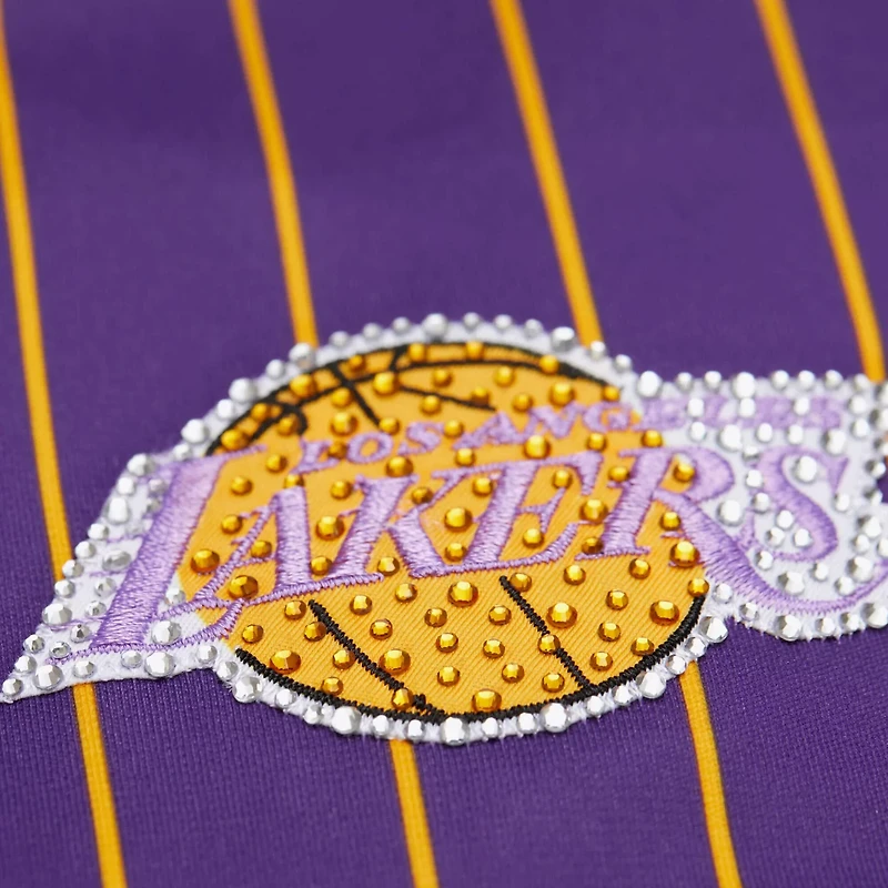 Mitchell  Ness x DANNIJO Magic Johnson Los Angeles Lakers Cropped Football Fashion Jersey